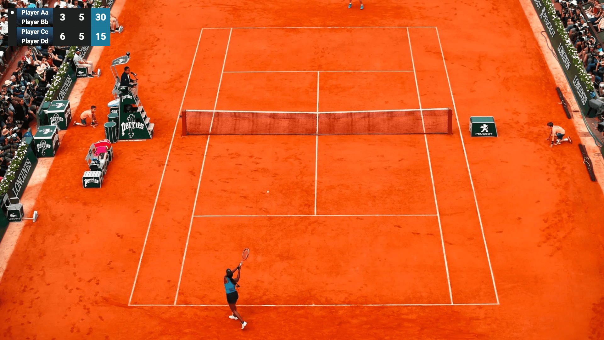 Pickleball overlay